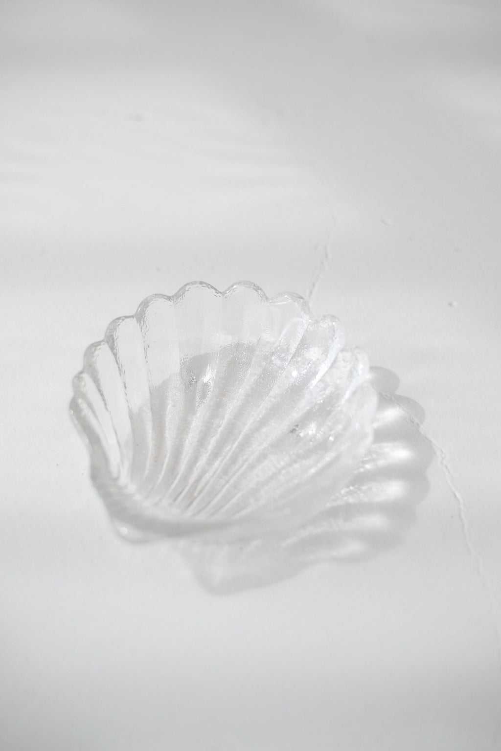 Vintage Glass Shell Dish | Scallop Catchall