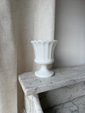 Vintage Milk Glass Footed Vase