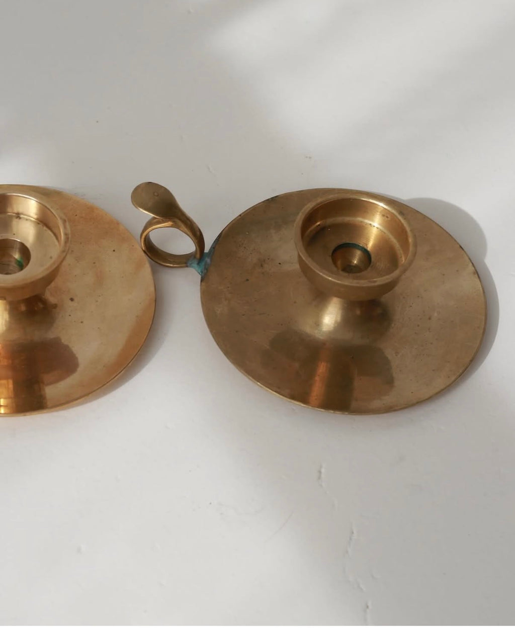 Solid Brass Chamberstick Candle Holders