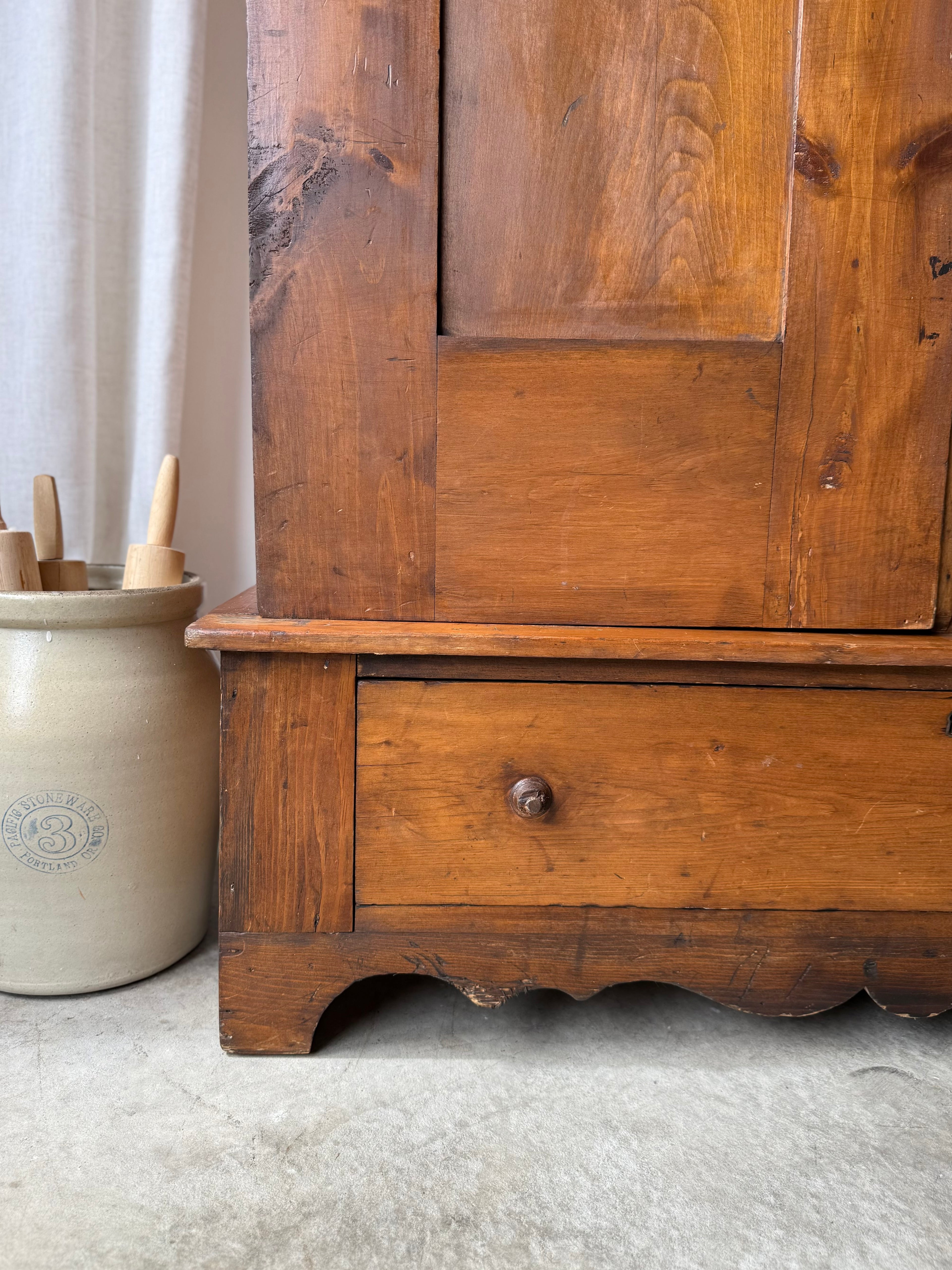 Primitive European Pine Cabinet