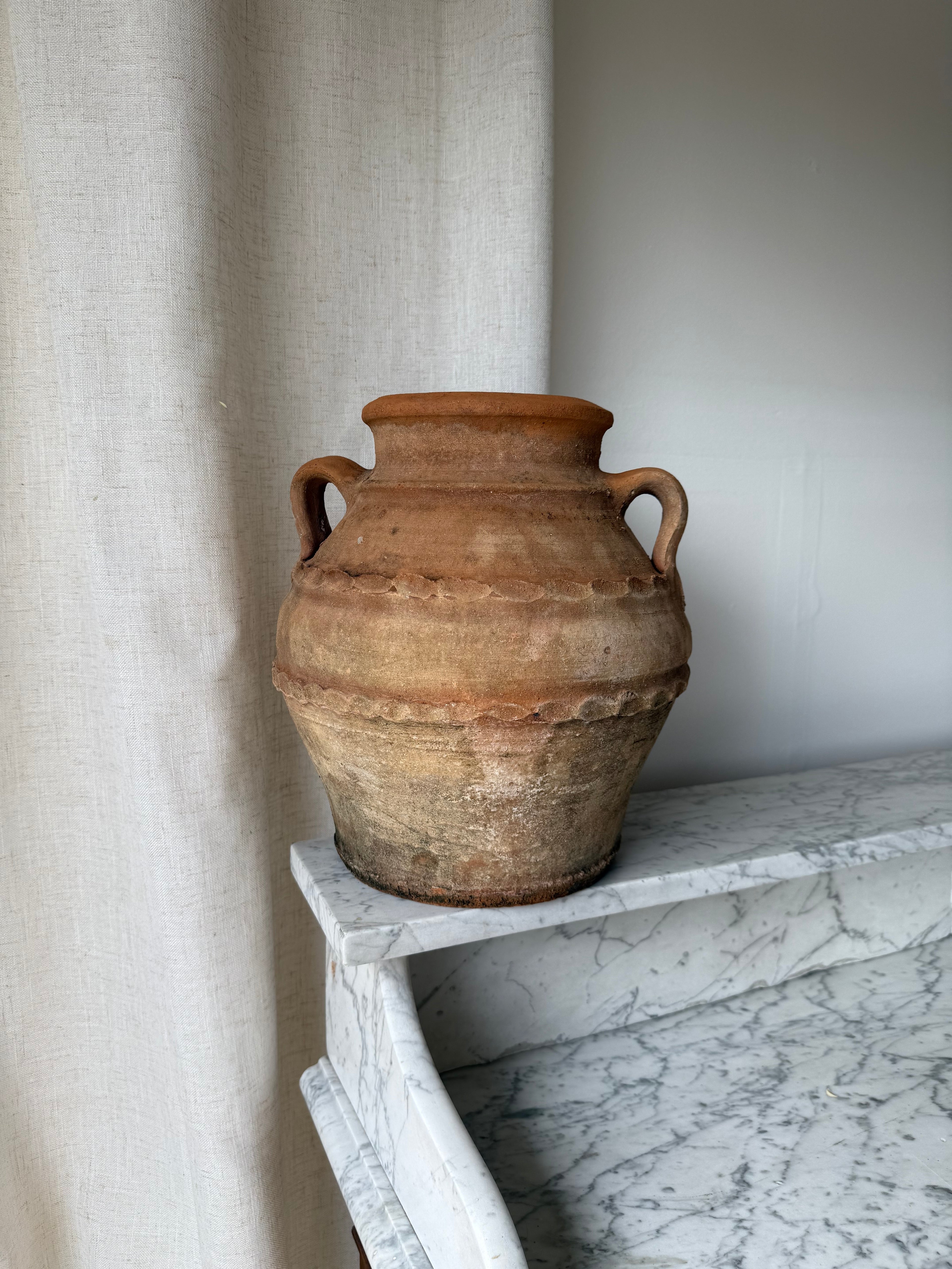 Old World Style Clay Vessel with Patina