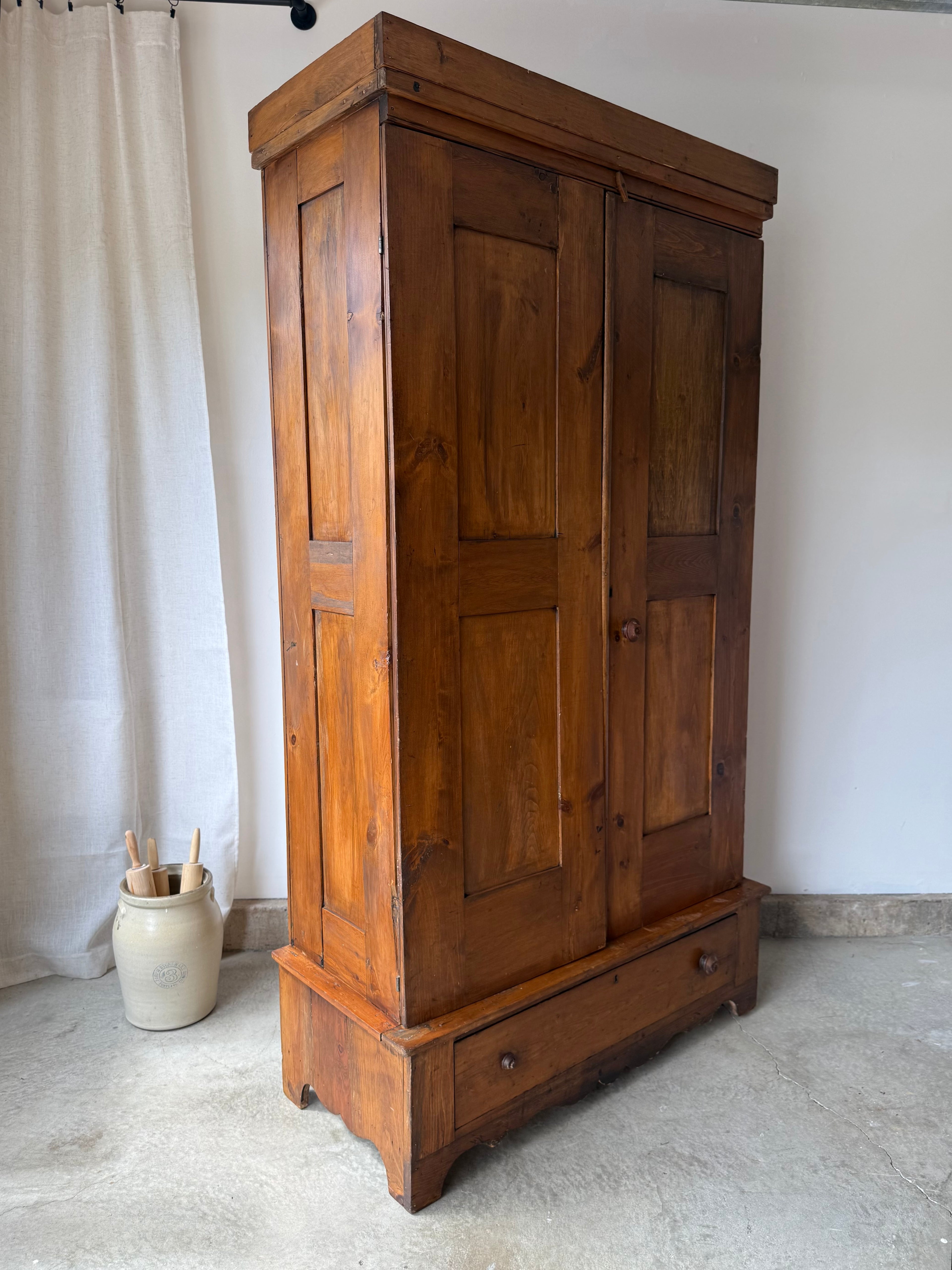 Primitive European Pine Cabinet