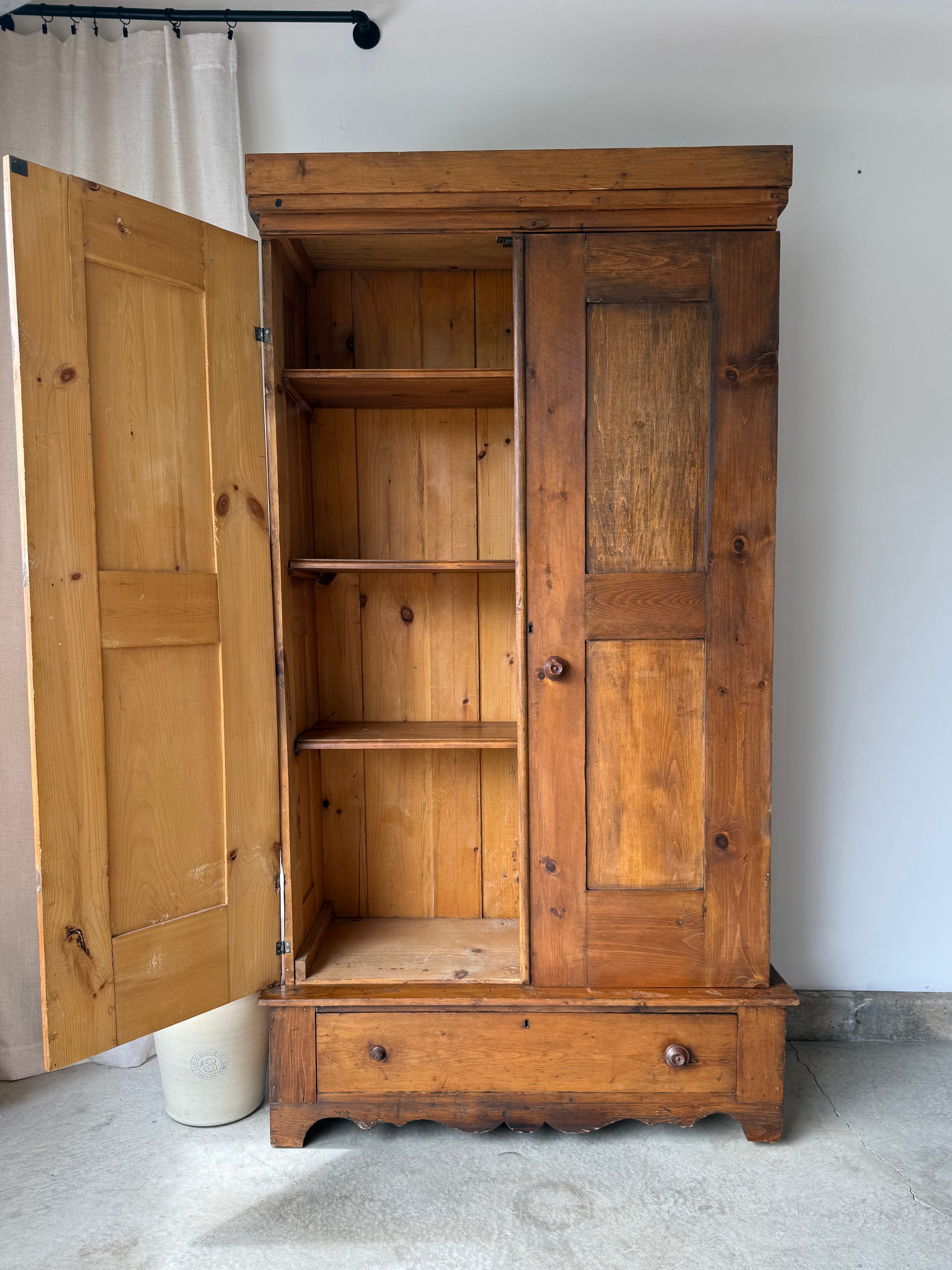 Primitive European Pine Cabinet